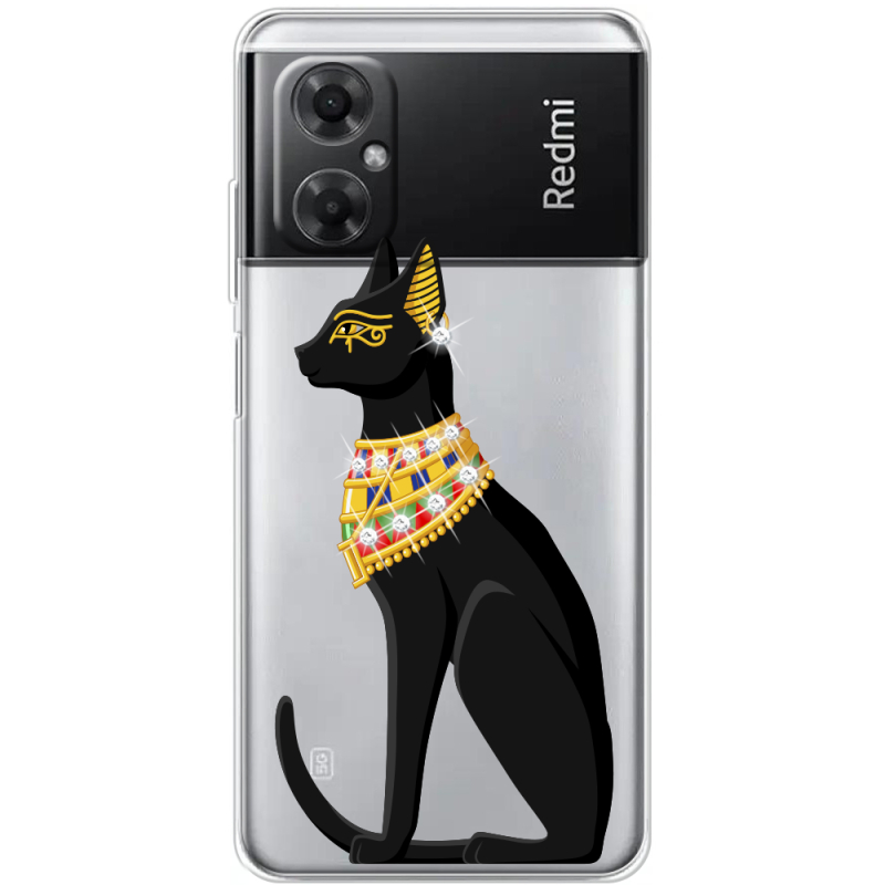 Чехол со стразами BoxFace Xiaomi Redmi Note 11R Egipet Cat