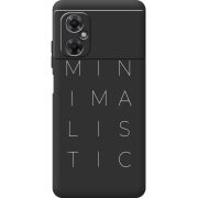 Черный чехол BoxFace Xiaomi Redmi Note 11R Minimalistic