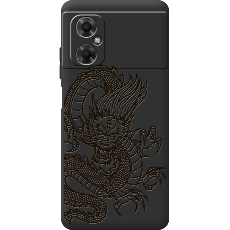 Черный чехол BoxFace Xiaomi Redmi Note 11R Chinese Dragon