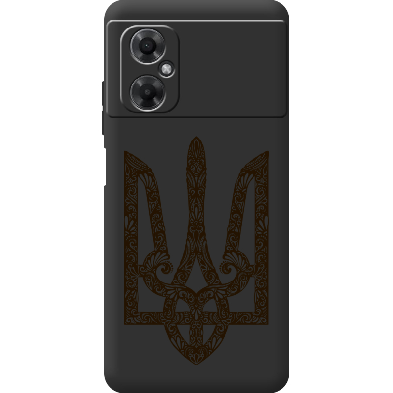 Черный чехол BoxFace Xiaomi Redmi Note 11R Ukrainian Trident