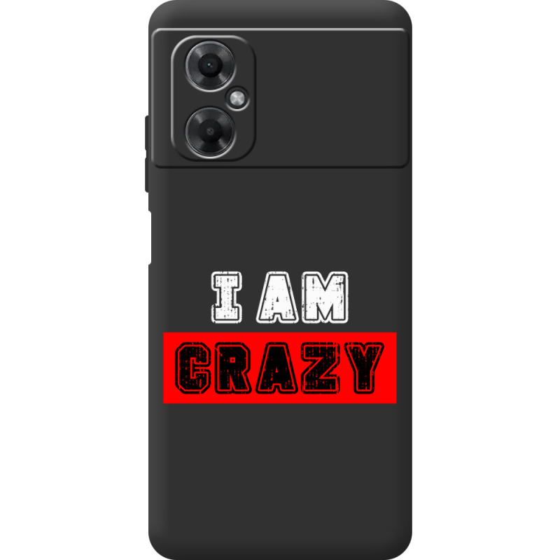 Черный чехол BoxFace Xiaomi Redmi Note 11R I'm Crazy