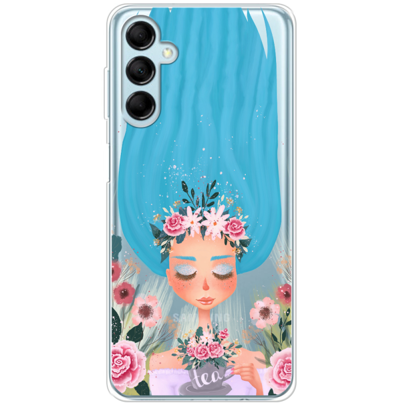 Прозрачный чехол BoxFace Samsung Galaxy M14 5G (M146) Blue Hair