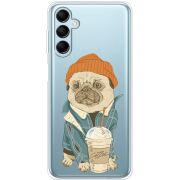 Прозрачный чехол BoxFace Samsung Galaxy M14 5G (M146) Dog Coffeeman