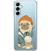 Прозрачный чехол BoxFace Samsung Galaxy M14 5G (M146) Dog Coffeeman