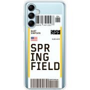 Прозрачный чехол BoxFace Samsung Galaxy M14 5G (M146) Ticket Springfield