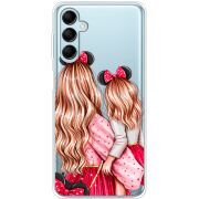 Прозрачный чехол BoxFace Samsung Galaxy M14 5G (M146) Mouse Girls