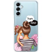 Прозрачный чехол BoxFace Samsung Galaxy M14 5G (M146) Super Mama and Daughter