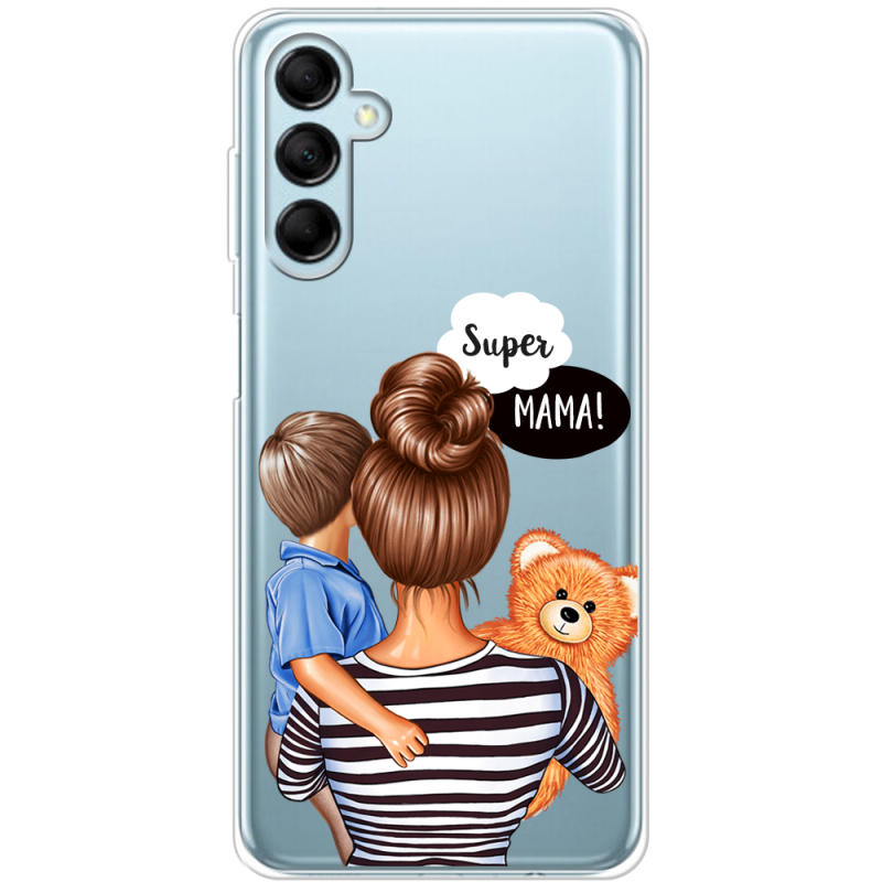 Прозрачный чехол BoxFace Samsung Galaxy M14 5G (M146) Super Mama and Son