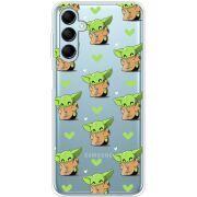 Прозрачный чехол BoxFace Samsung Galaxy M14 5G (M146) Pattern Baby Yoda