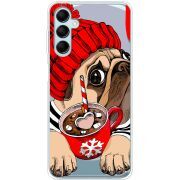 Прозрачный чехол BoxFace Samsung Galaxy M14 5G (M146) Winter Puggy