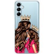 Прозрачный чехол BoxFace Samsung Galaxy M14 5G (M146) Queen and Princess