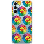 Прозрачный чехол BoxFace Samsung Galaxy M14 5G (M146) Hippie Flowers