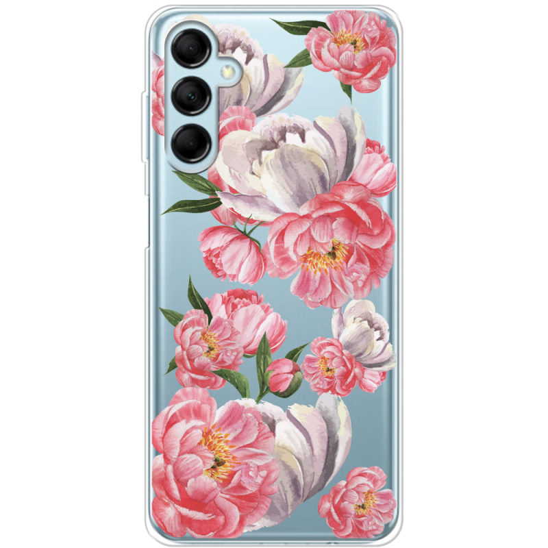 Прозрачный чехол BoxFace Samsung Galaxy M14 5G (M146) Peony Watercolor Style