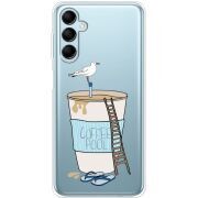 Прозрачный чехол BoxFace Samsung Galaxy M14 5G (M146) Segull in Cofee Pool