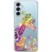 Прозрачный чехол BoxFace Samsung Galaxy M14 5G (M146) Colorful Giraffe