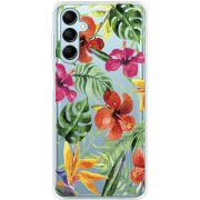 Прозрачный чехол BoxFace Samsung Galaxy M14 5G (M146) Tropical Flowers
