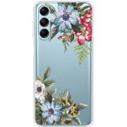 Прозрачный чехол BoxFace Samsung Galaxy M14 5G (M146) Floral