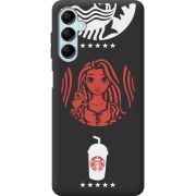 Черный чехол BoxFace Samsung Galaxy M14 5G (M146) RedWhite Coffee