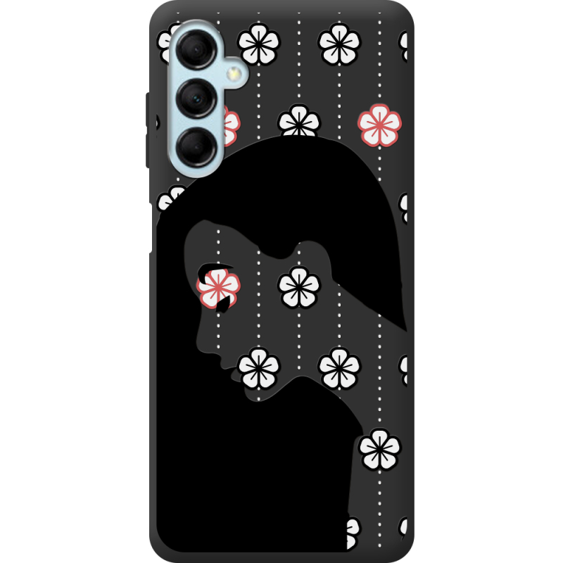 Черный чехол BoxFace Samsung Galaxy M14 5G (M146) Flower Hair