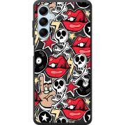 Черный чехол BoxFace Samsung Galaxy M14 5G (M146) Rock Graffiti