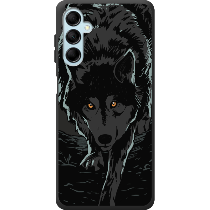 Черный чехол BoxFace Samsung Galaxy M14 5G (M146) Wolf