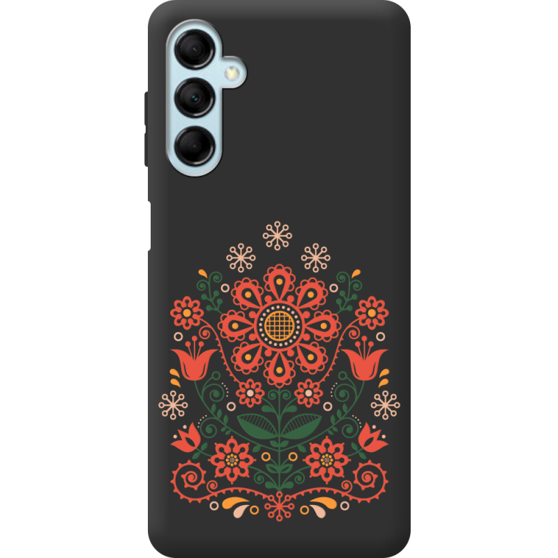 Черный чехол BoxFace Samsung Galaxy M14 5G (M146) Ukrainian Ornament