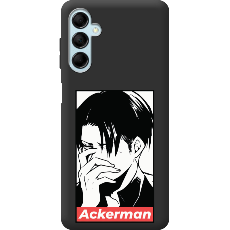 Черный чехол BoxFace Samsung Galaxy M14 5G (M146) Attack On Titan - Ackerman