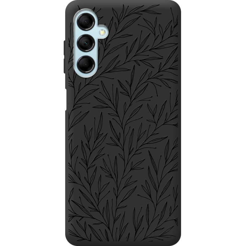 Черный чехол BoxFace Samsung Galaxy M14 5G (M146) Leaves