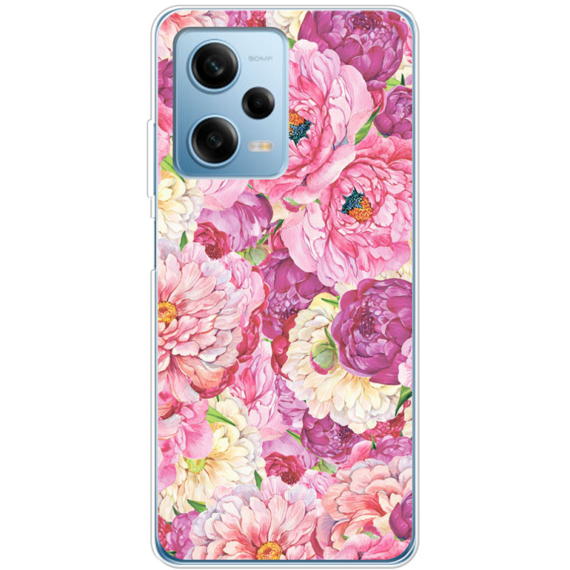 Чехол BoxFace Xiaomi Redmi Note 12 Pro 5G Pink Peonies