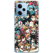 Чехол BoxFace Xiaomi Redmi Note 12 Pro 5G Anime Stickers