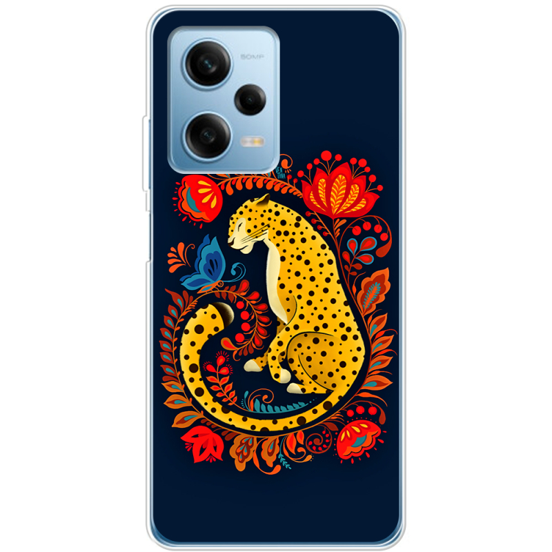 Чехол BoxFace Xiaomi Redmi Note 12 Pro 5G Petrykivka Leopard