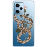 Прозрачный чехол BoxFace Xiaomi Redmi Note 12 Pro 5G Glamor Snake