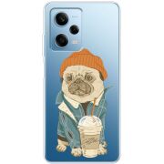 Прозрачный чехол BoxFace Xiaomi Redmi Note 12 Pro 5G Dog Coffeeman