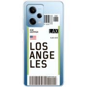 Прозрачный чехол BoxFace Xiaomi Redmi Note 12 Pro 5G Ticket Los Angeles