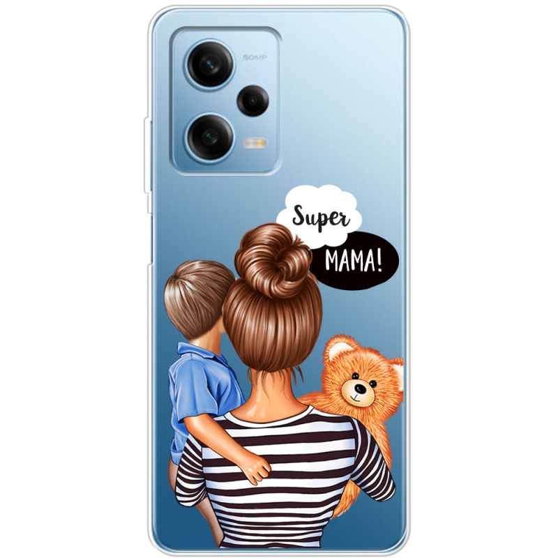 Прозрачный чехол BoxFace Xiaomi Redmi Note 12 Pro 5G Super Mama and Son