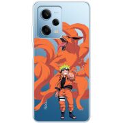 Прозрачный чехол BoxFace Xiaomi Redmi Note 12 Pro 5G Naruto and Kurama