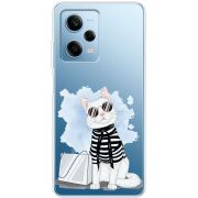 Прозрачный чехол BoxFace Xiaomi Redmi Note 12 Pro 5G Cat Style