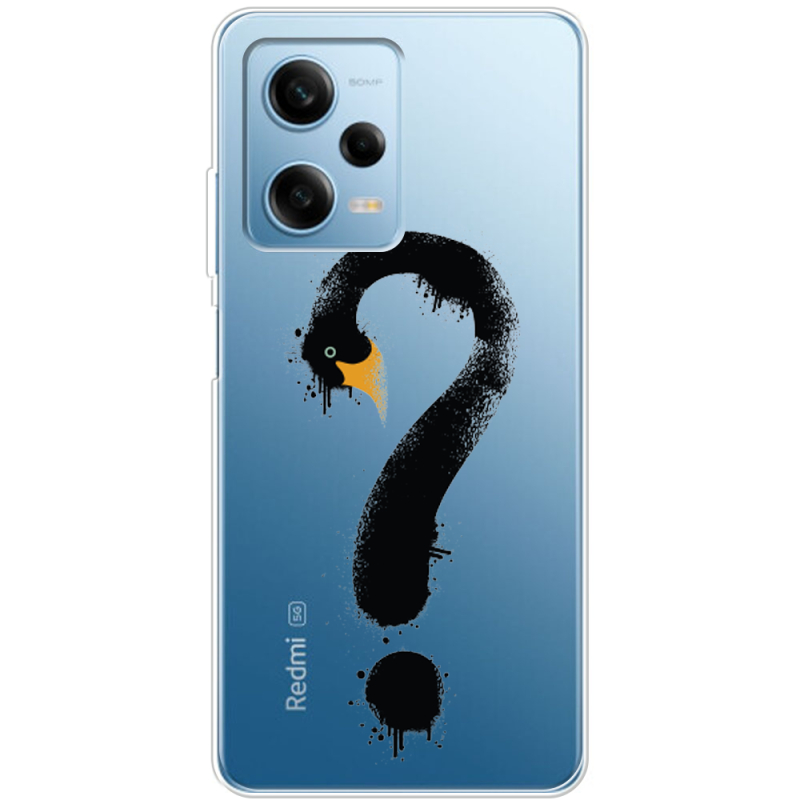 Прозрачный чехол BoxFace Xiaomi Redmi Note 12 Pro 5G Swan question