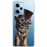 Прозрачный чехол BoxFace Xiaomi Redmi Note 12 Pro 5G Steampunk Cat