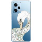 Прозрачный чехол BoxFace Xiaomi Redmi Note 12 Pro 5G Swan