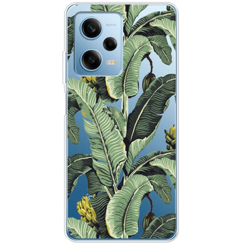 Прозрачный чехол BoxFace Xiaomi Redmi Note 12 Pro 5G Banana Leaves