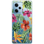 Прозрачный чехол BoxFace Xiaomi Redmi Note 12 Pro 5G Tropical Flowers