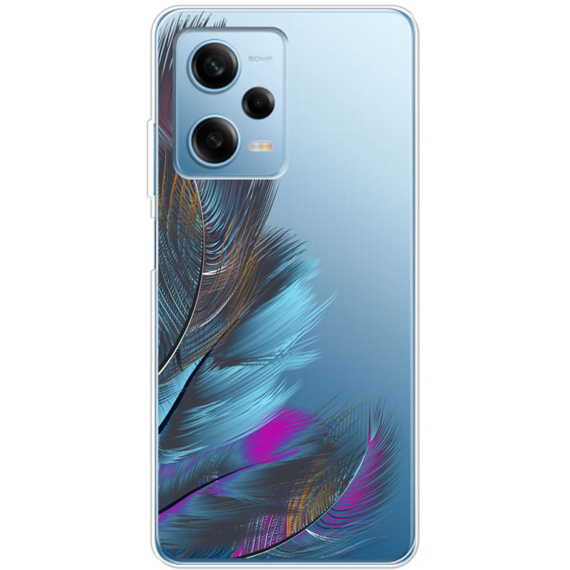 Прозрачный чехол BoxFace Xiaomi Redmi Note 12 Pro 5G Feathers