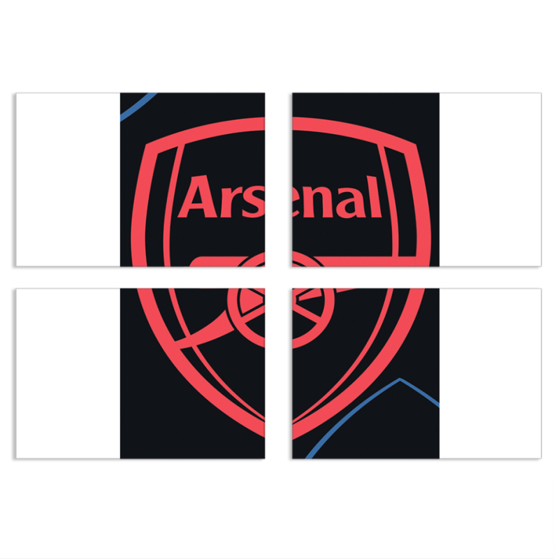 Магнитные фотопазлы 100 на 70 набор 4 штуки Football Arsenal