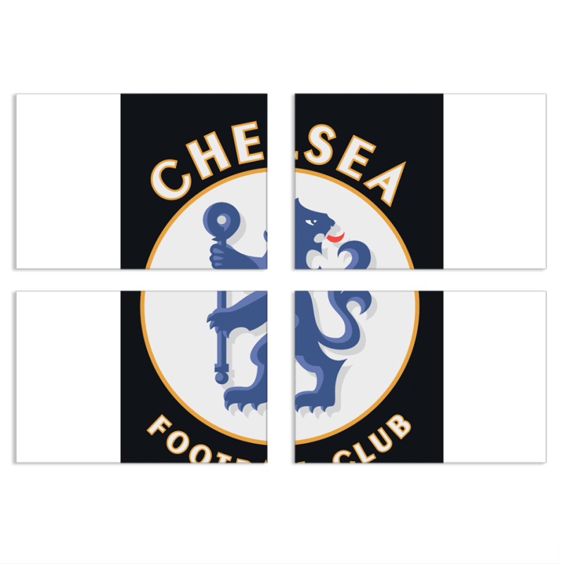Магнитные фотопазлы 100 на 70 набор 4 штуки FC Chelsea