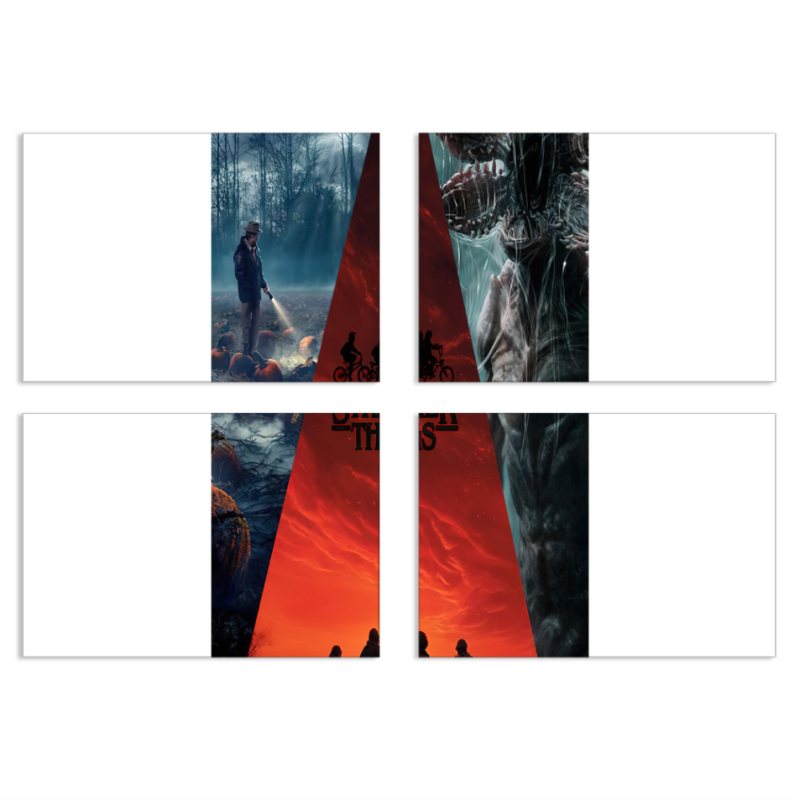 Магнитные фотопазлы 100 на 70 набор 4 штуки Дивні дива