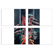 Магнитные фотопазлы 100 на 70 набор 4 штуки 