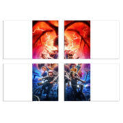 Магнитные фотопазлы 100 на 70 набор 4 штуки 