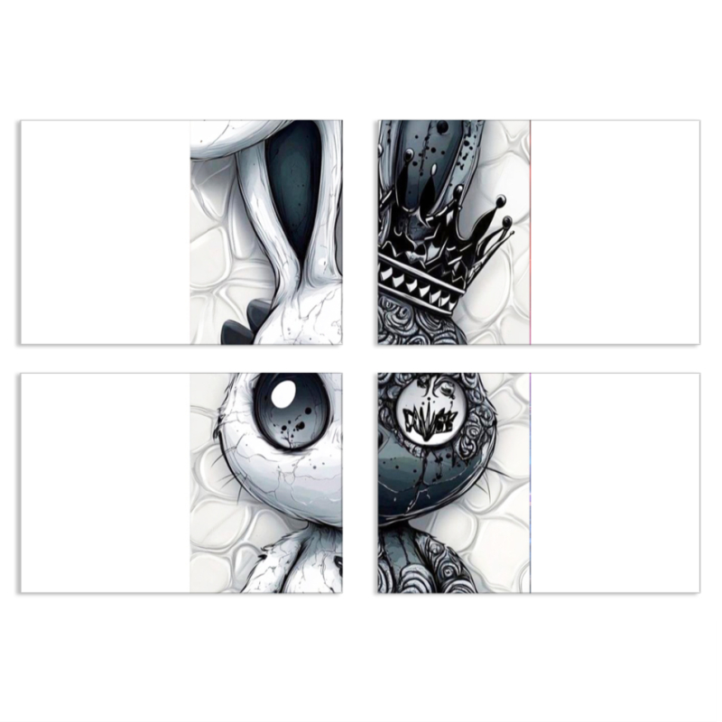 Магнитные фотопазлы 100 на 70 набор 4 штуки 