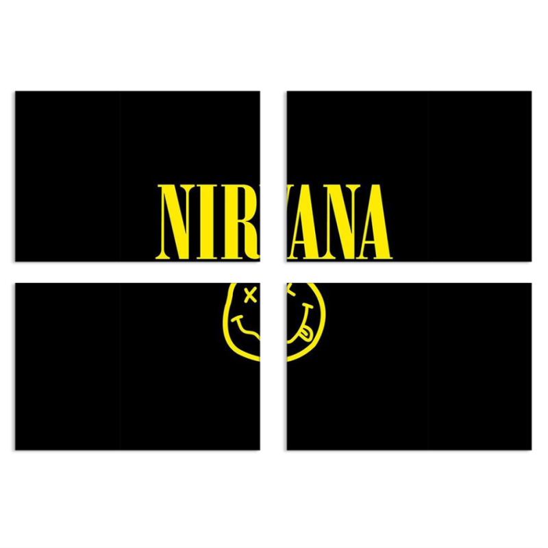 Магнитные фотопазлы 100 на 70 набор 4 штуки NIRVANA